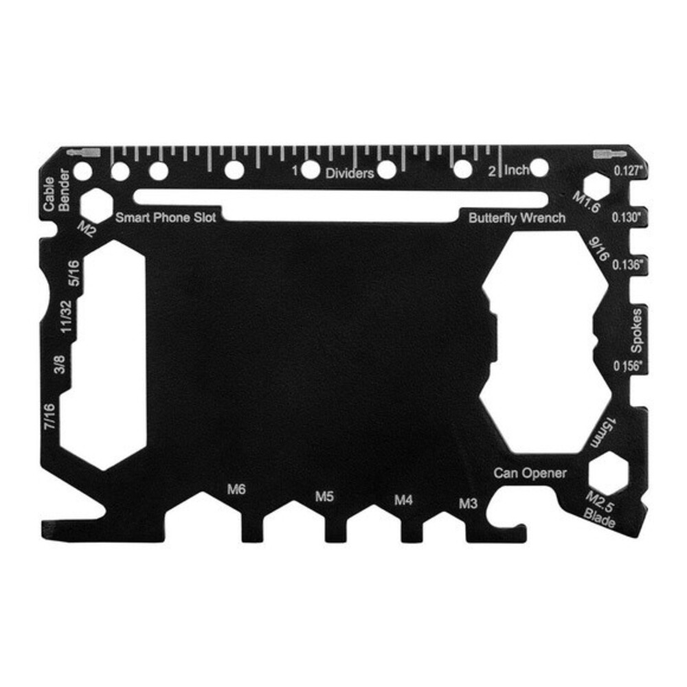 Survival Stainless Steel Multi Tool Wallet Card